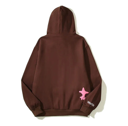 SUDADERA CON CAPUCHA DE CORAZONES ROTOS DE PLANETA ROTO