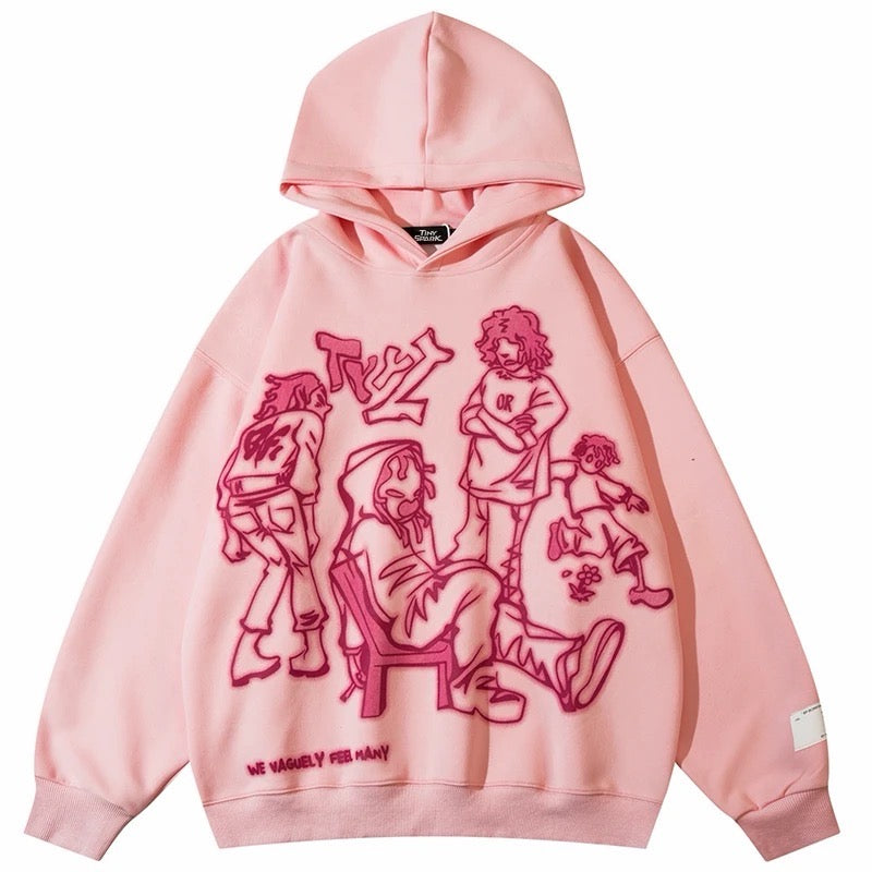 SUDADERA CON CAPUCHA Y ESTAMPADO DE DIBUJOS ANIMADOS