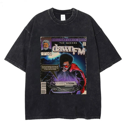 The Weeknd Dawn FM Comic T-shirt