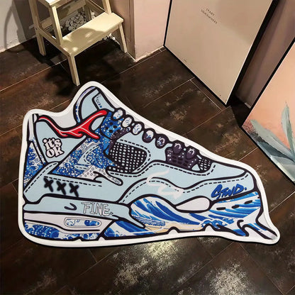 Blue Sneaker Rug