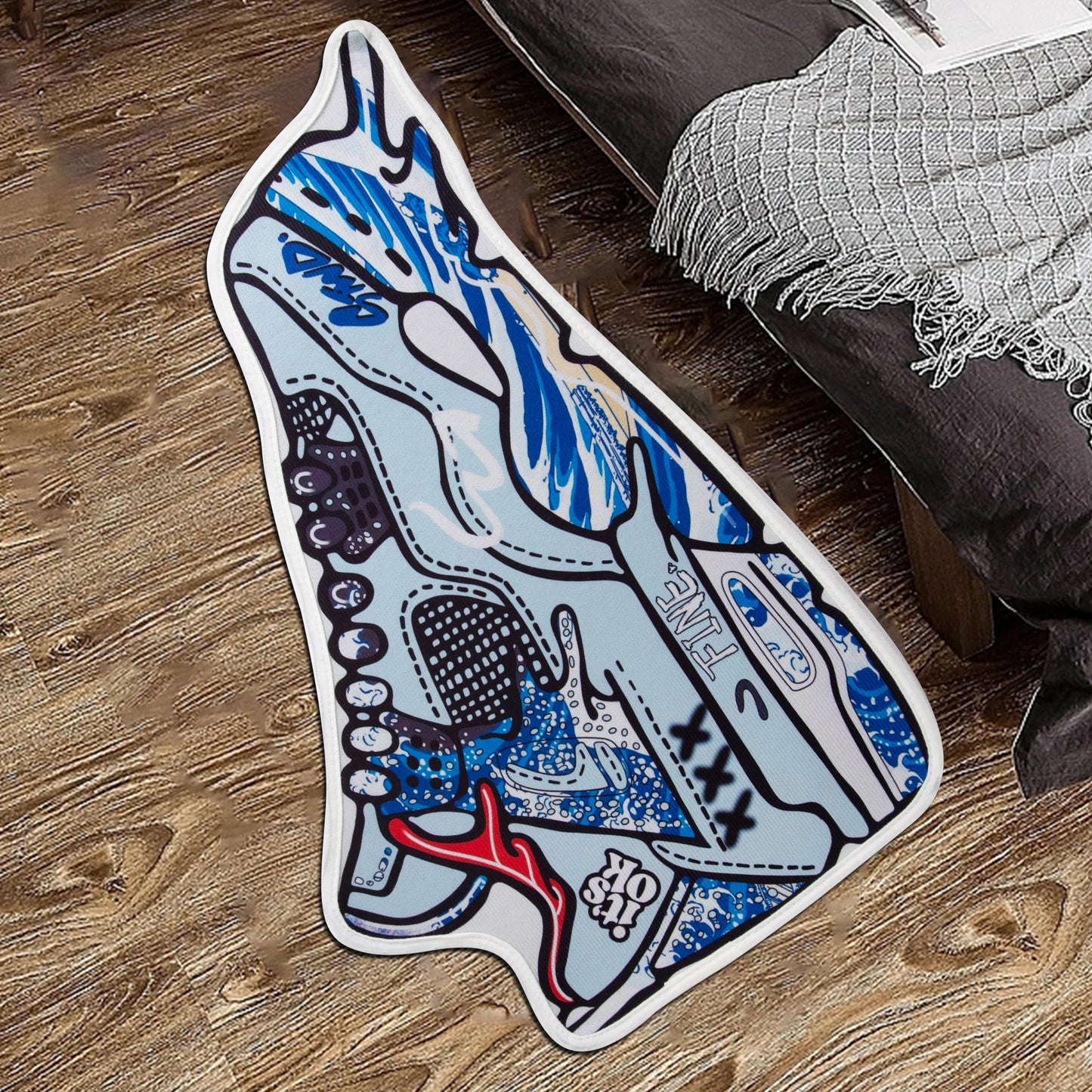 Blue Sneaker Rug