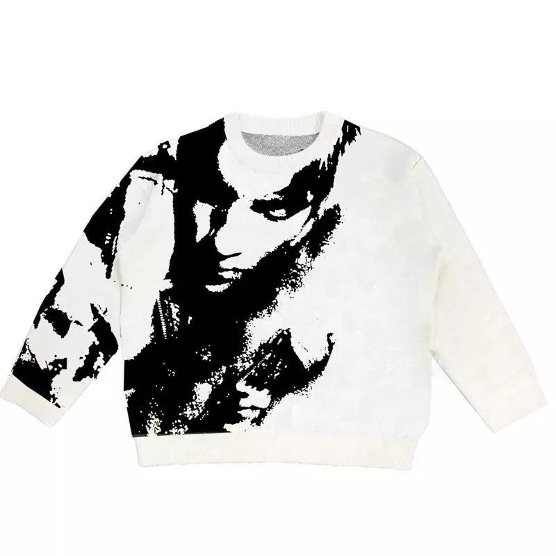 "ABSTRACT FACE" SWEATSHIRT - 