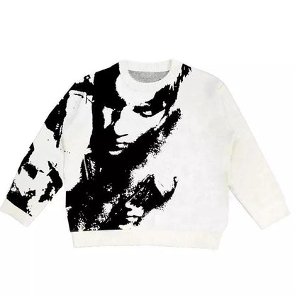 "ABSTRACT FACE" SWEATSHIRT - 