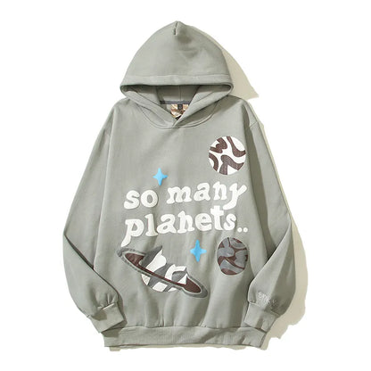 SUDADERA CON CAPUCHA DE TANTOS PLANETAS DE PLANETA ROTO