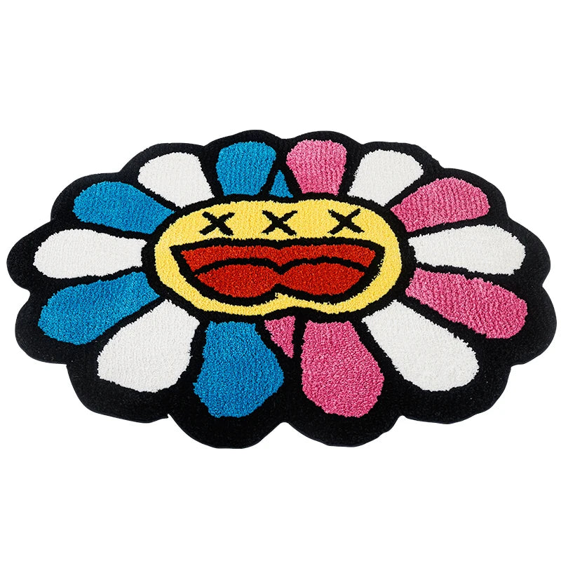 Siamese Murakami Flower Rug